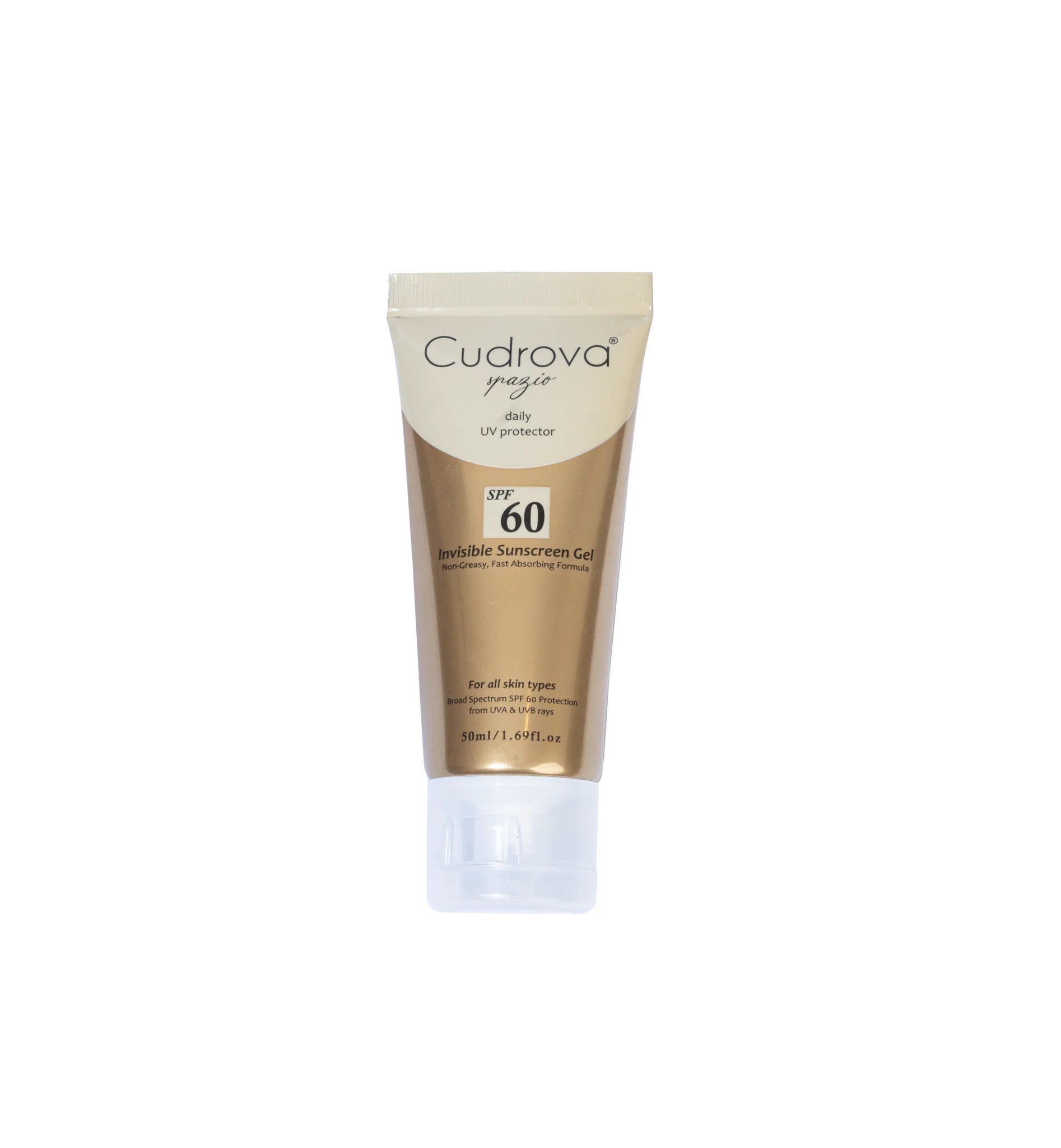 SPF 60 Sunscreen Gel for Broad Spectrum Protection | Cudrova Spazio