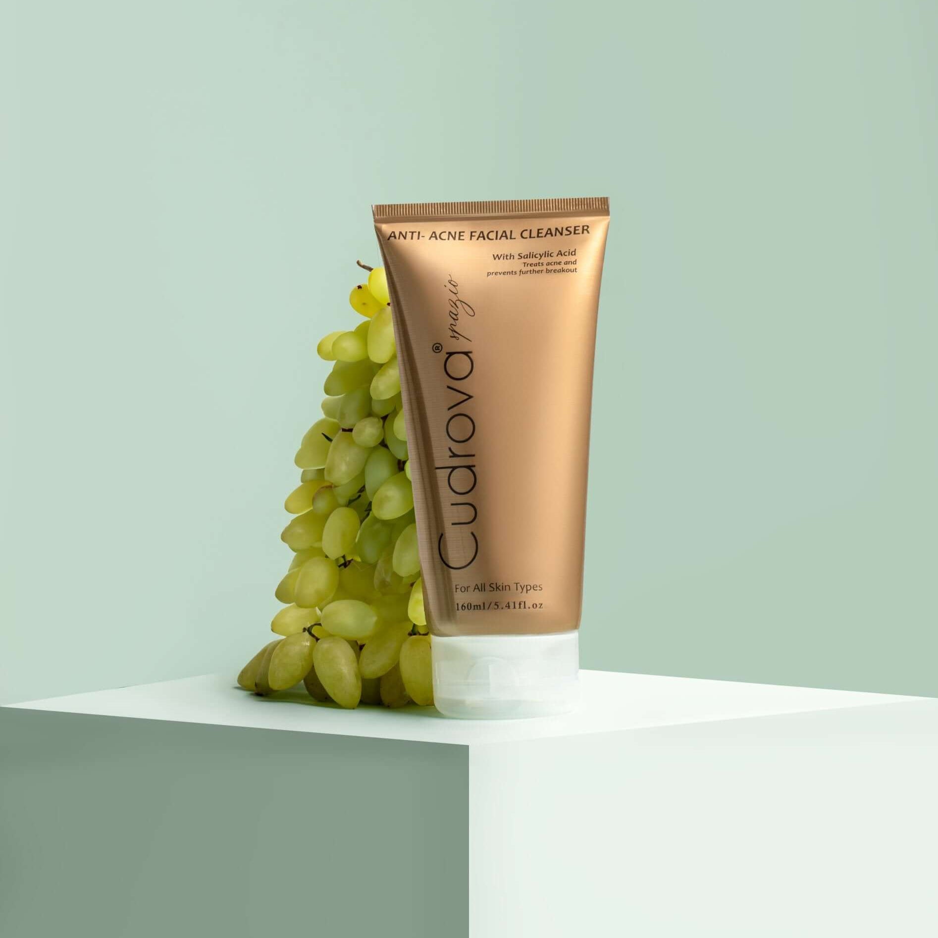 Anti - Acne Facial Cleanser – Treats Acne, Dark Spots, and Marks for All Skin Types - Cudrova Spazio Skin & Hair Care