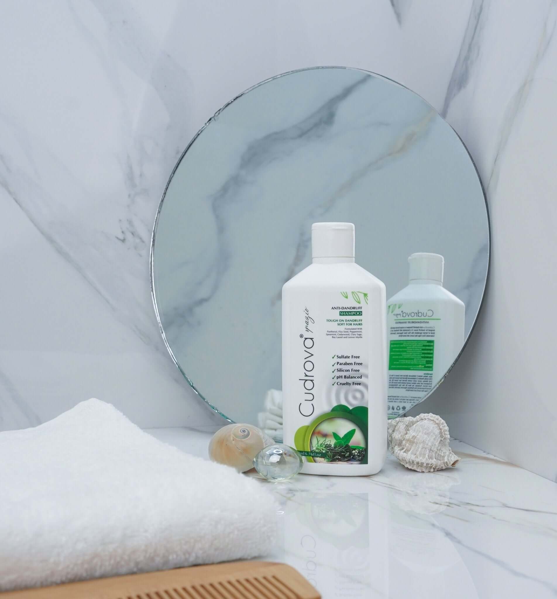 Anti - Dandruff Shampoo – Sulfate, Silicone & Paraben - Free for All Hair Types - Cudrova Spazio Skin & Hair Care