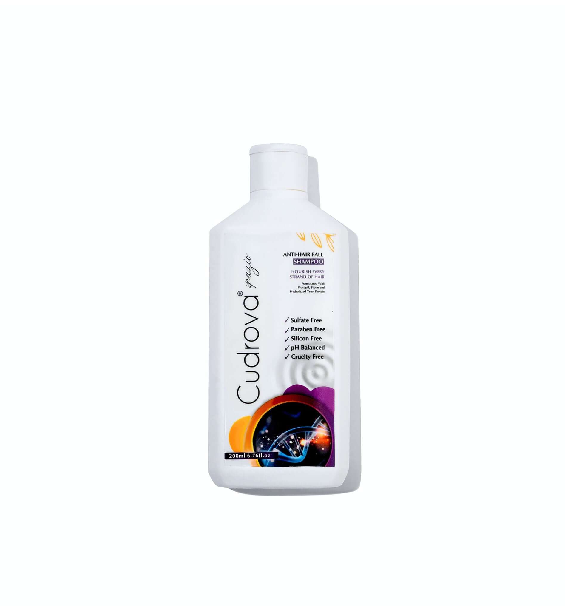 Cudrova Spazio Anti - Hair Fall Shampoo Sulfate, silicone & paraben Free For All Hair Types - Cudrova Spazio Skin & Hair Care