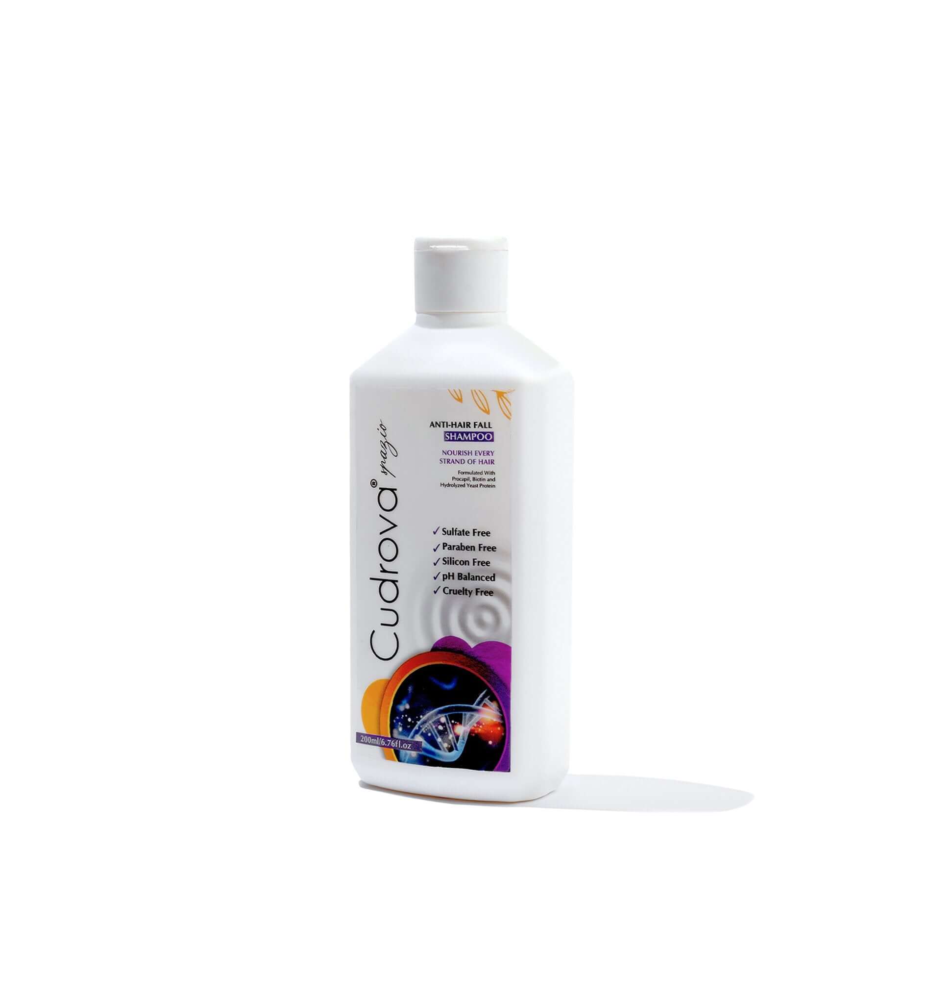 Cudrova Spazio Anti - Hair Fall Shampoo Sulfate, silicone & paraben Free For All Hair Types - Cudrova Spazio Skin & Hair Care