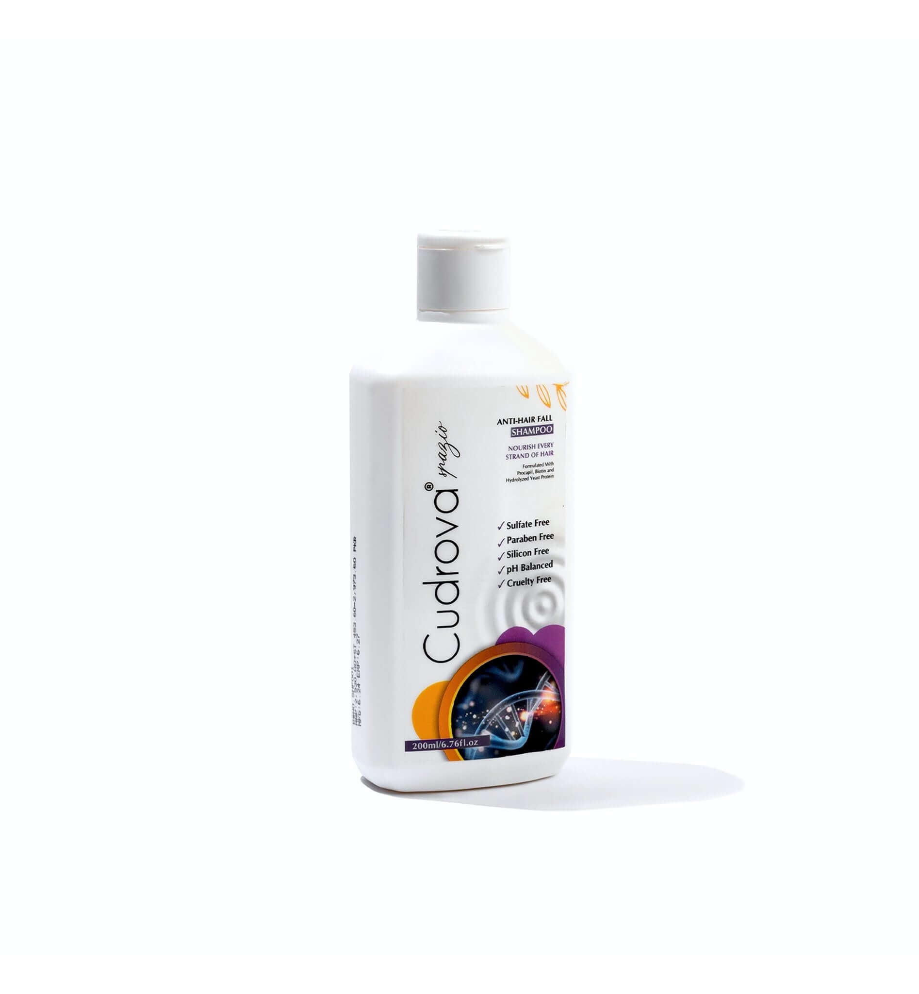 Cudrova Spazio Anti - Hair Fall Shampoo Sulfate, silicone & paraben Free For All Hair Types - Cudrova Spazio Skin & Hair Care