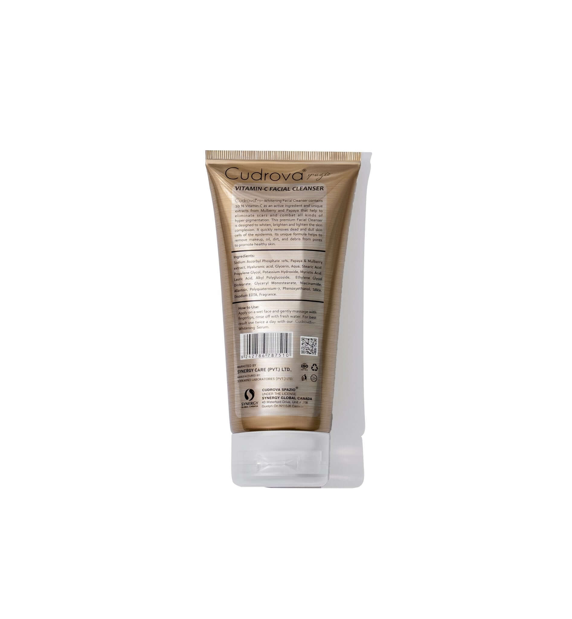 Vitamin C Facial Cleanser for Bright Skin in Pakistan | Cudrova Spazio